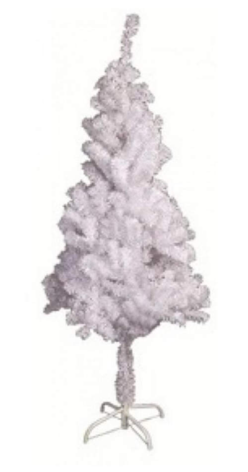 Bílý umělý vánoční stromek Borovice 150 cm