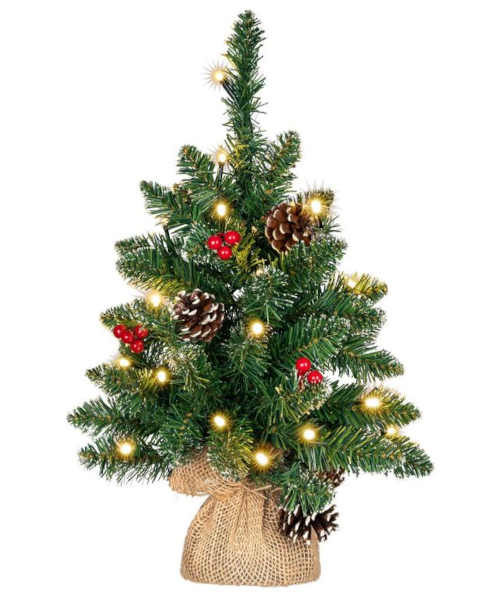 Malý vánoční stromek s osvětlením