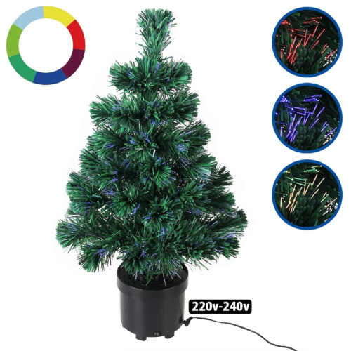 Vánoční stromek s barevnými světelnými efekty