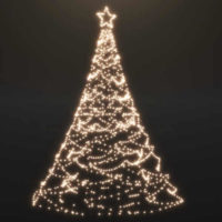 Vánoční stromek s kovovým sloupkem