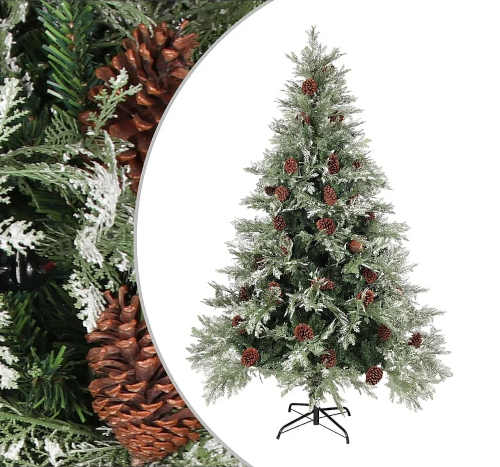 Vánoční stromek se šiškami - 150 cm vysoký
